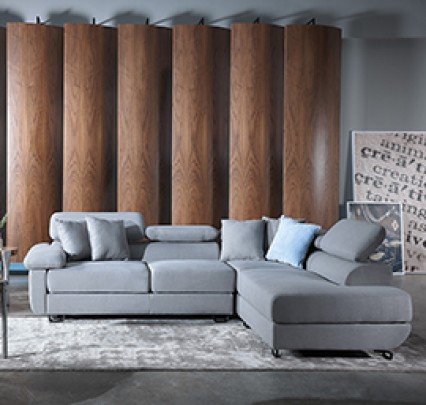 sofa kain bentuk l
